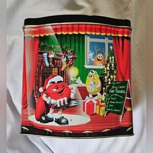 M&M's Holiday Christmas Village Series #7 Tin 1998 *CHARITY LISTING*